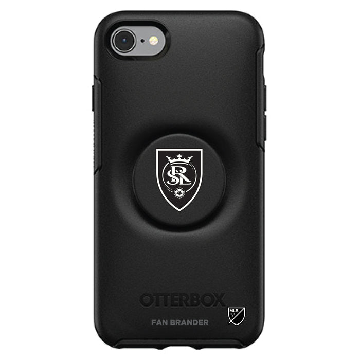 OtterBox Otter + Pop symmetry Phone case with Real Salt Lake Urban Primary Logo in Black and White