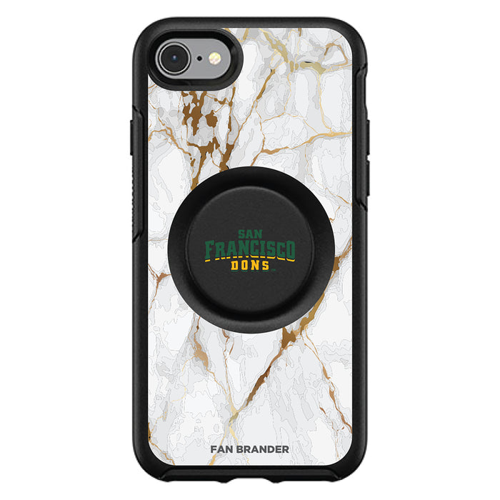 OtterBox Otter + Pop symmetry Phone case with San Francisco Dons White Marble Background