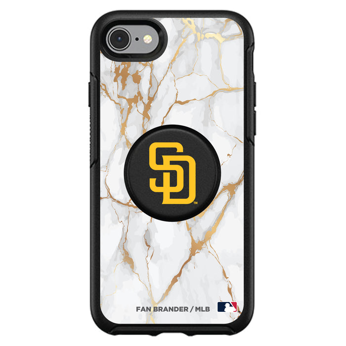 OtterBox Otter + Pop symmetry Phone case with San Diego Padres White Marble design