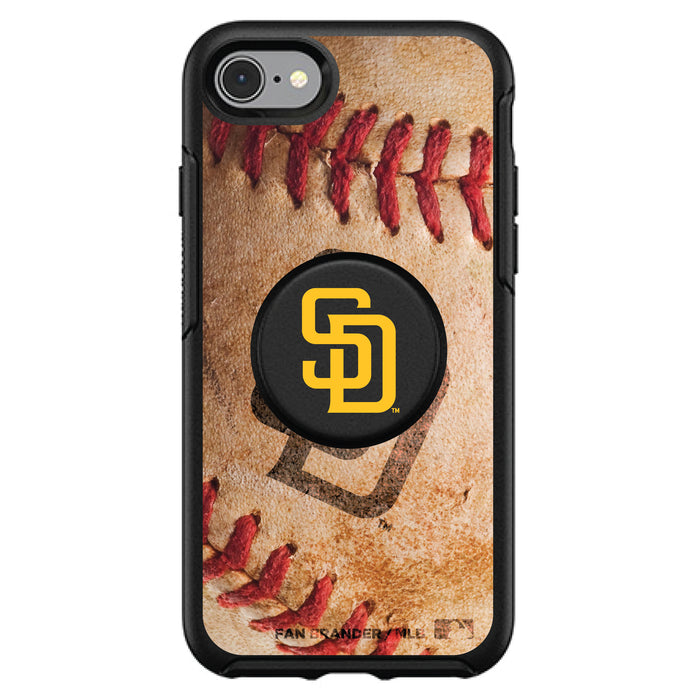OtterBox Otter + Pop symmetry Phone case with San Diego Padres Primary Logo with Baseball Design