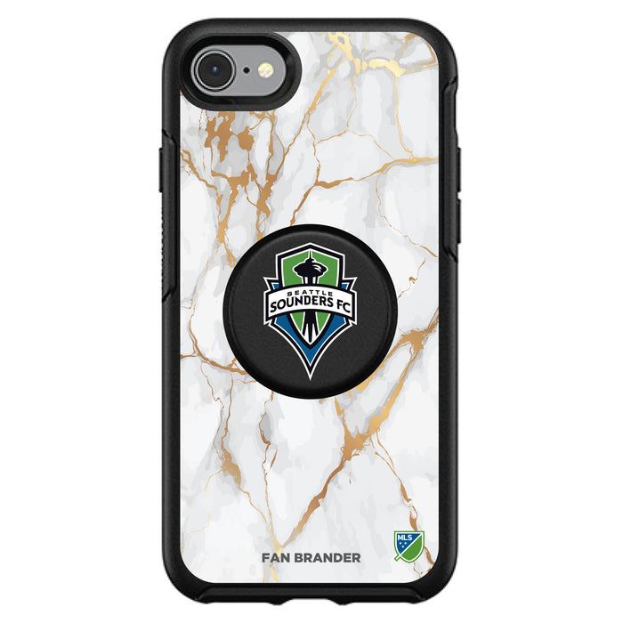 OtterBox Otter + Pop symmetry Phone case with Seatle Sounders White Marble design