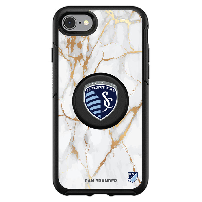OtterBox Otter + Pop symmetry Phone case with Sporting Kansas City White Marble design