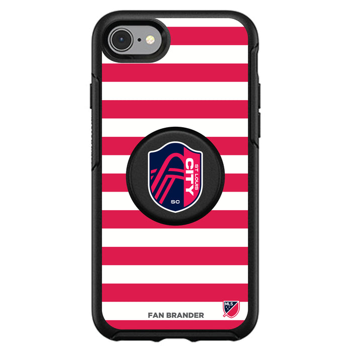 OtterBox Otter + Pop symmetry Phone case with St. Louis City SC Primary Logo with Stripes
