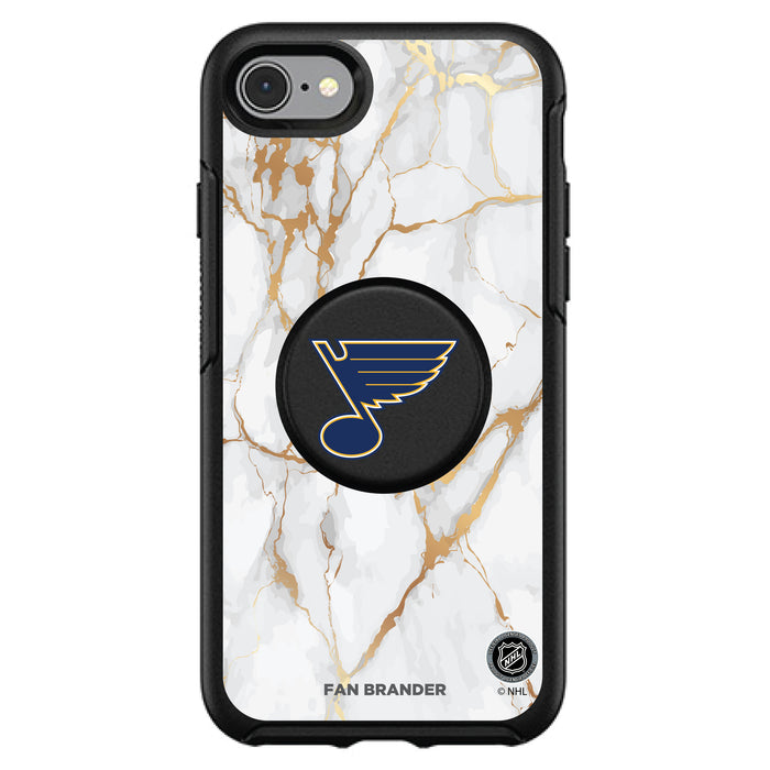 OtterBox Otter + Pop symmetry Phone case with St. Louis Blues White Marble design