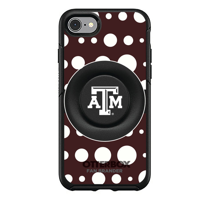 OtterBox Otter + Pop symmetry Phone case with Texas A&M Aggies Polka Dots design