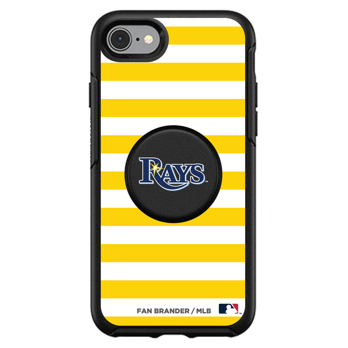 OtterBox Otter + Pop symmetry Phone case with Tampa Bay Rays Primary Logo and Striped Design
