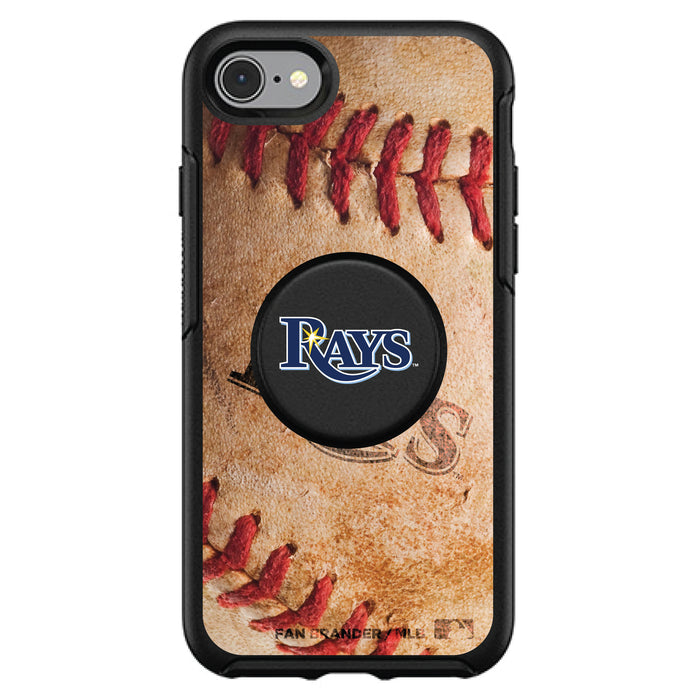 OtterBox Otter + Pop symmetry Phone case with Tampa Bay Rays Primary Logo with Baseball Design