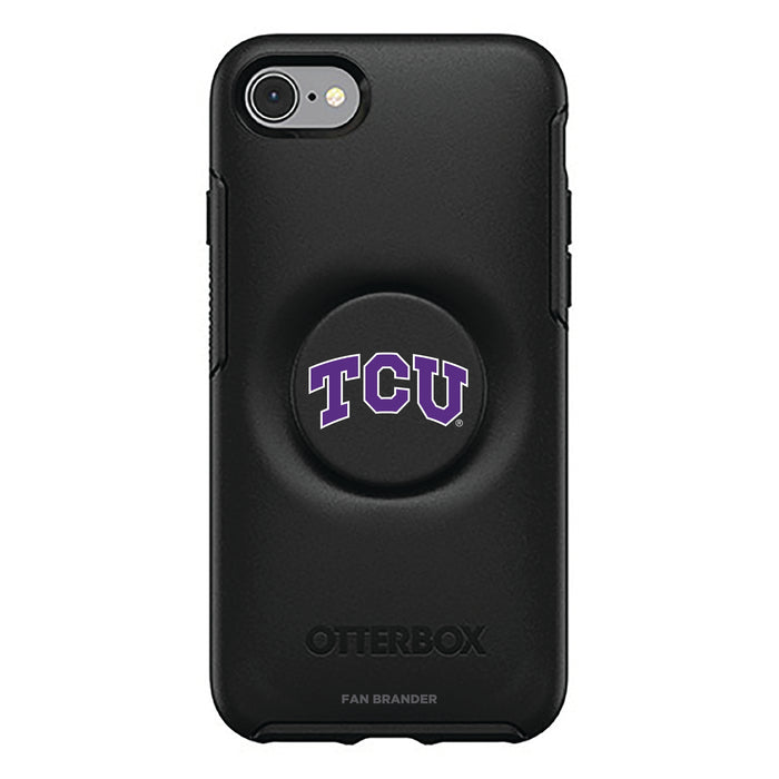 OtterBox Otter + Pop symmetry Phone case with Texas Christian University Horned Frogs Primary Logo