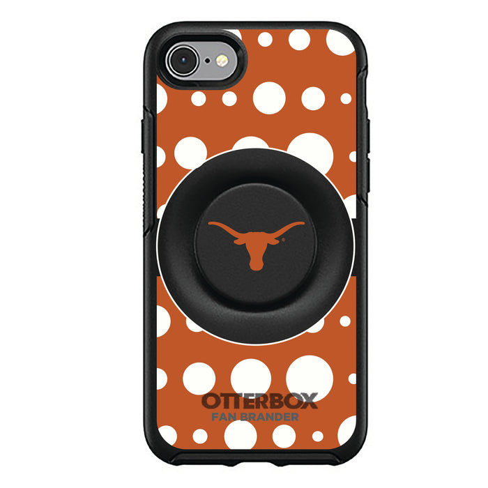 OtterBox Otter + Pop symmetry Phone case with Texas Longhorns  Polka Dots design