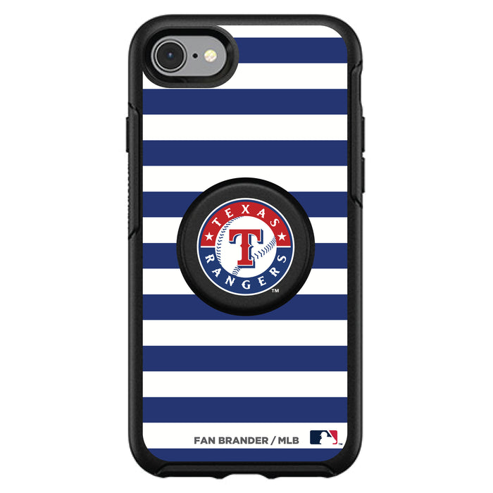 OtterBox Otter + Pop symmetry Phone case with Texas Rangers Primary Logo and Striped Design