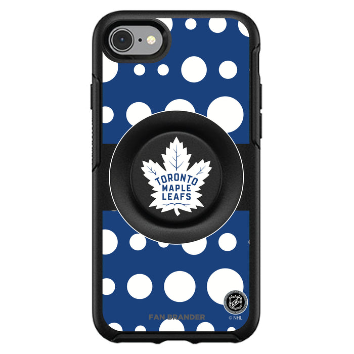 OtterBox Otter + Pop symmetry Phone case with Toronto Maple Leafs Polka Dots design