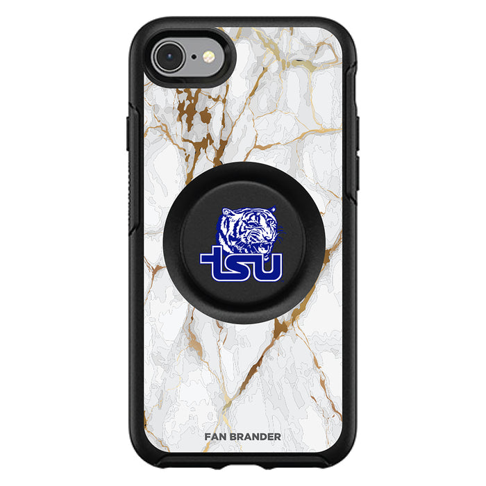 OtterBox Otter + Pop symmetry Phone case with Tennessee State Tigers White Marble Background