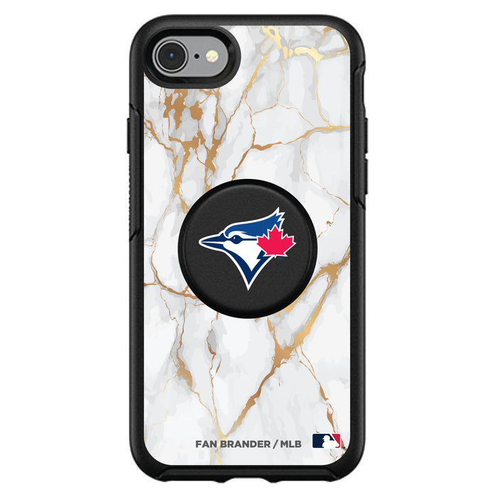 OtterBox Otter + Pop symmetry Phone case with Toronto Blue Jays White Marble design