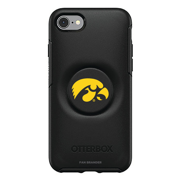 OtterBox Otter + Pop symmetry Phone case with Iowa Hawkeyes Primary Logo