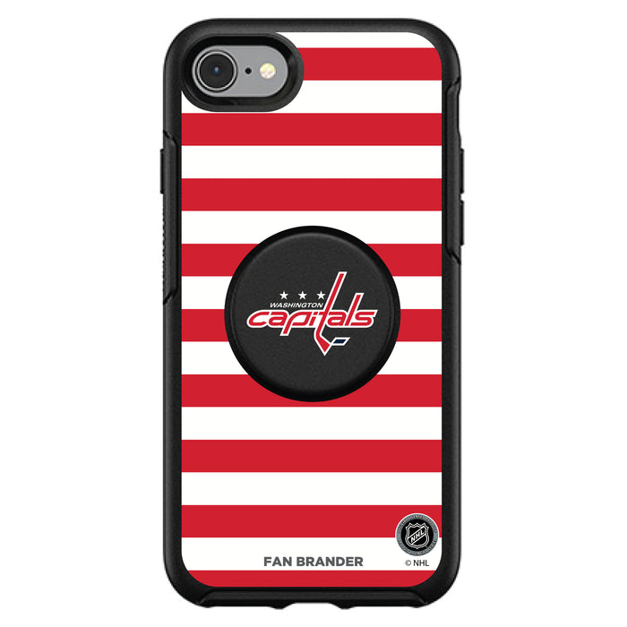 OtterBox Otter + Pop symmetry Phone case with Washington Capitals Stripes Design