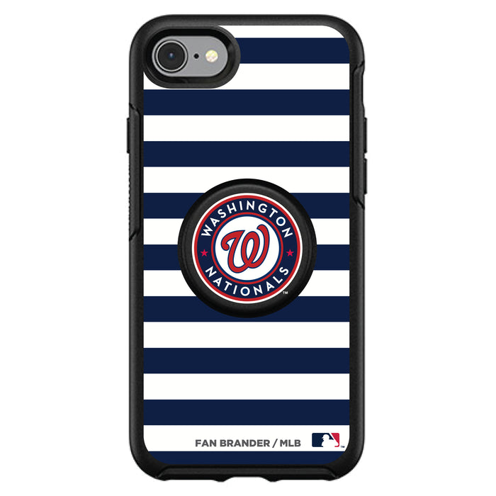 OtterBox Otter + Pop symmetry Phone case with Washington Nationals Primary Logo and Striped Design