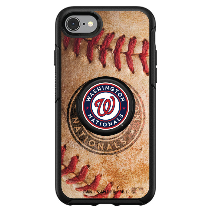 OtterBox Otter + Pop symmetry Phone case with Washington Nationals Primary Logo with Baseball Design
