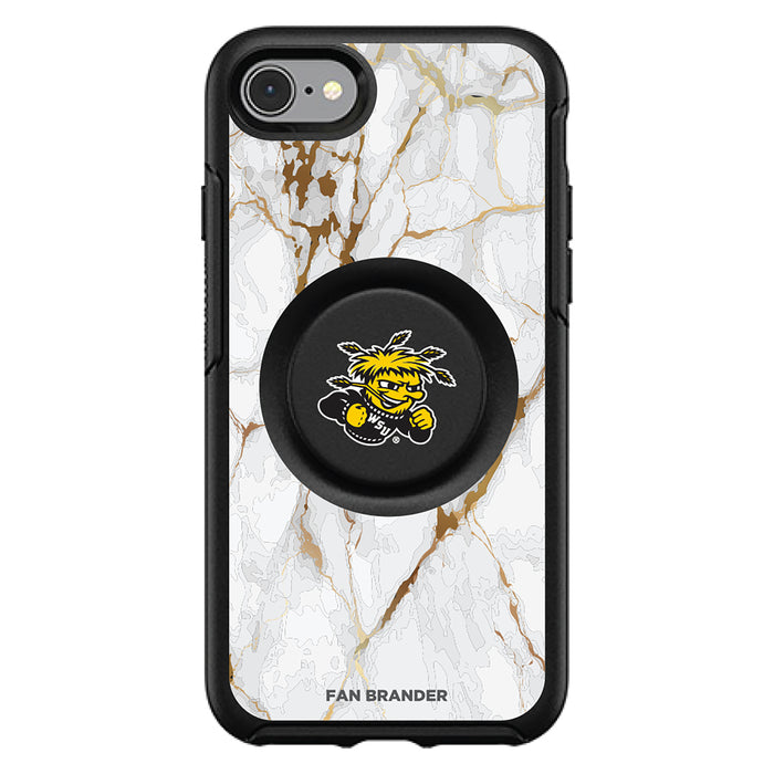 OtterBox Otter + Pop symmetry Phone case with Wichita State Shockers White Marble Background