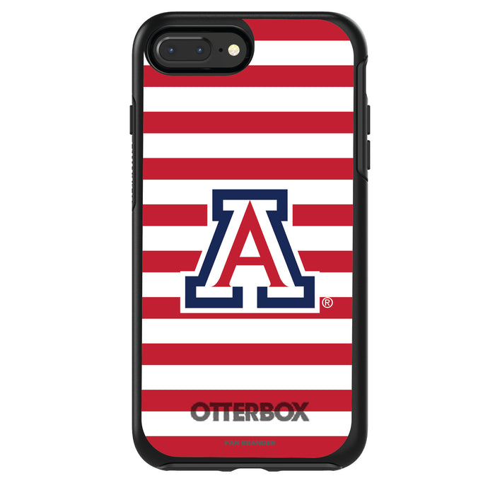 OtterBox Black Phone case with Arizona Wildcats Tide Primary Logo and Striped Design