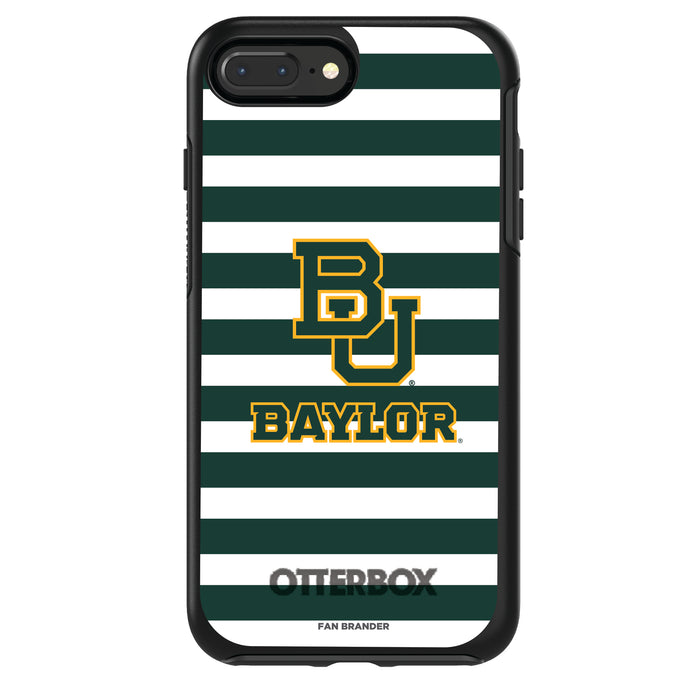 OtterBox Black Phone case with Baylor Bears Tide Primary Logo and Striped Design