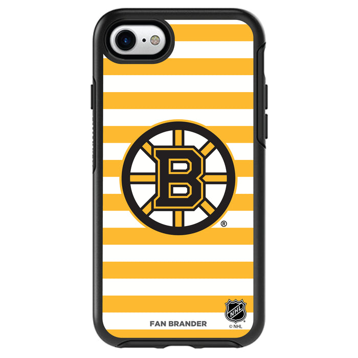 OtterBox Black Phone case with Boston Bruins Stripes