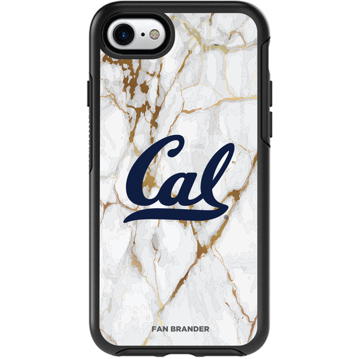OtterBox Black Phone case with California Bears White Marble Background