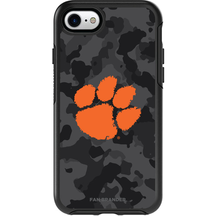 OtterBox Black Phone case with Clemson Tigers Urban Camo Background