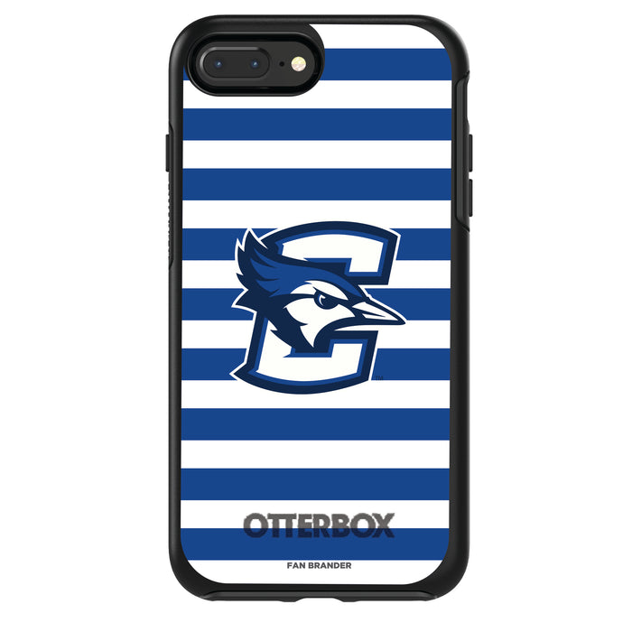 OtterBox Black Phone case with Creighton University Bluejays Tide Primary Logo and Striped Design