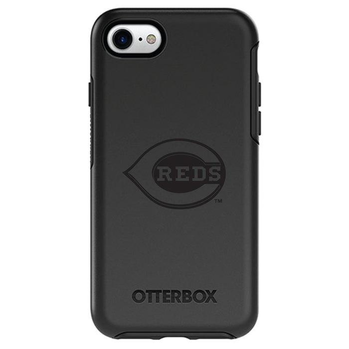 OtterBox Black Phone case with Cincinnati Reds Primary Logo in Black