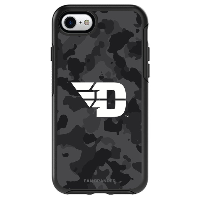 OtterBox Black Phone case with Dayton Flyers Urban Camo Background