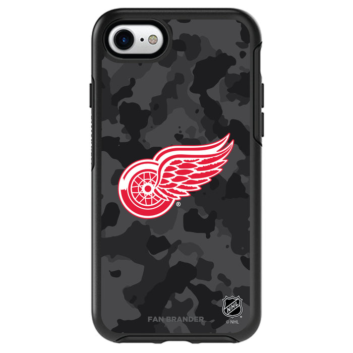 OtterBox Black Phone case with Detroit Red Wings Urban Camo design
