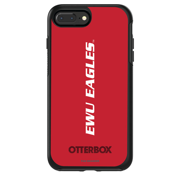 OtterBox Black Phone case with Eastern Washington Eagles Wordmark Design