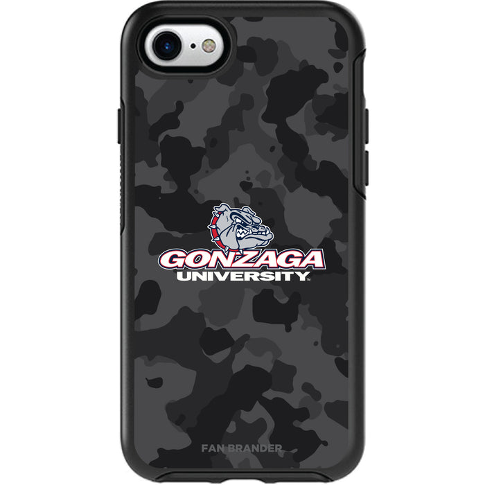 OtterBox Black Phone case with Gonzaga Bulldogs Urban Camo Background