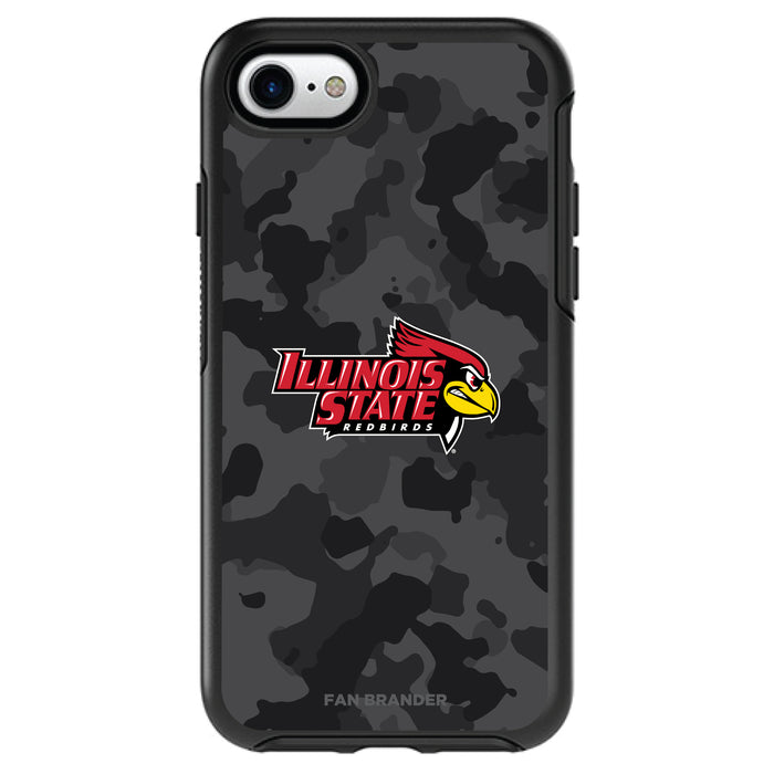 OtterBox Black Phone case with Illinois State Redbirds Urban Camo Background