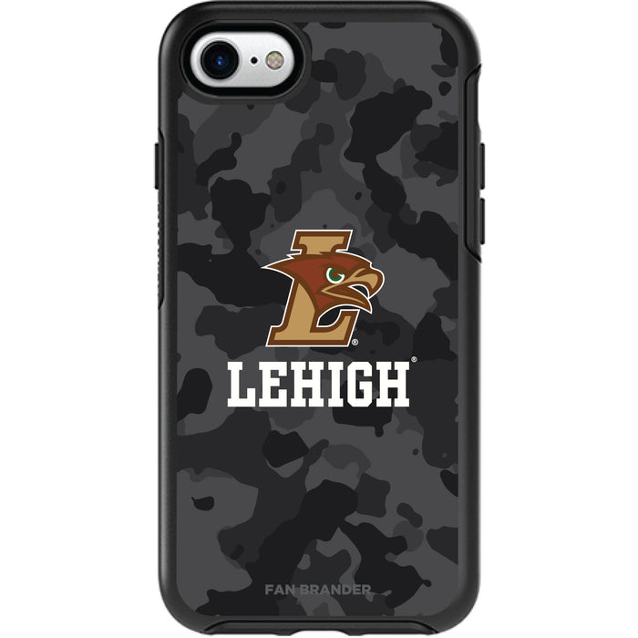 OtterBox Black Phone case with Lehigh Mountain Hawks Urban Camo Background