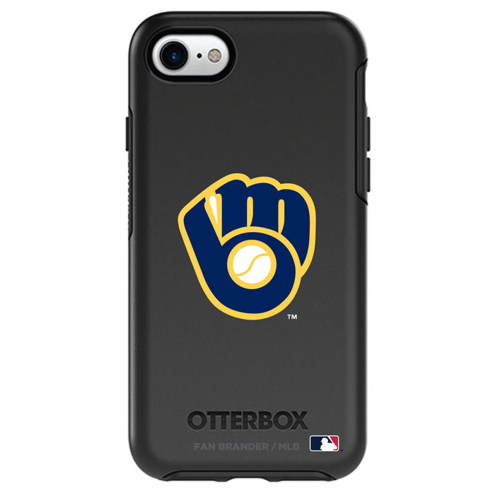 OtterBox Black Phone case with Milwaukee Brewers Secondary Logo