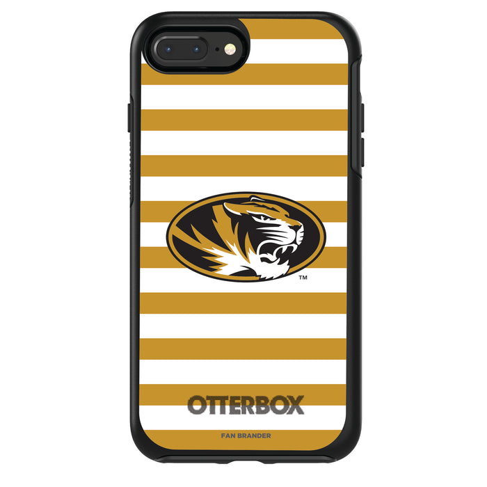 OtterBox Black Phone case with Missouri Tigers Tide Primary Logo and Striped Design