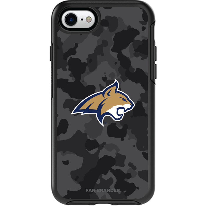 OtterBox Black Phone case with Montana State Bobcats Urban Camo Background