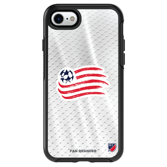 OtterBox Black Phone case with New England Revolution Primary Logo on Jersey Design