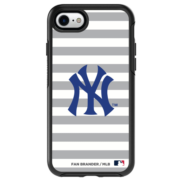 OtterBox Black Phone case with New York Yankees Primary Logo and Striped Design