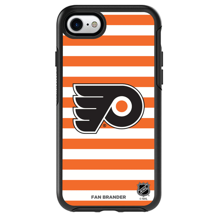 OtterBox Black Phone case with Philadelphia Flyers Primary Logo and Striped Design