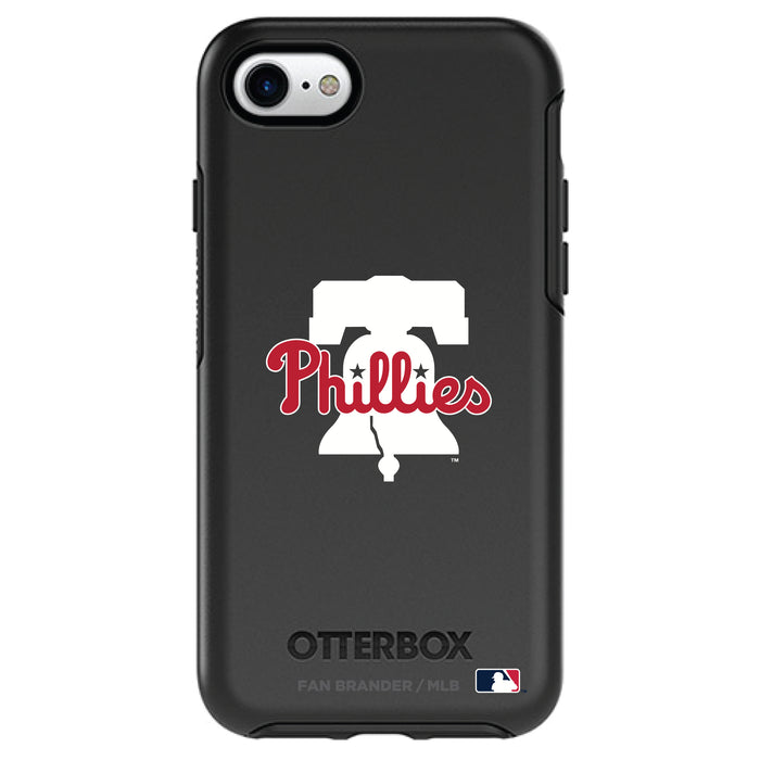 OtterBox Black Phone case with Philadelphia Phillies Primary Logo