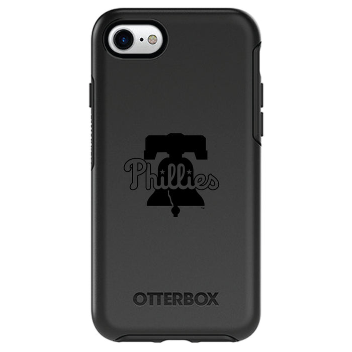 OtterBox Black Phone case with Philadelphia Phillies Primary Logo in Black