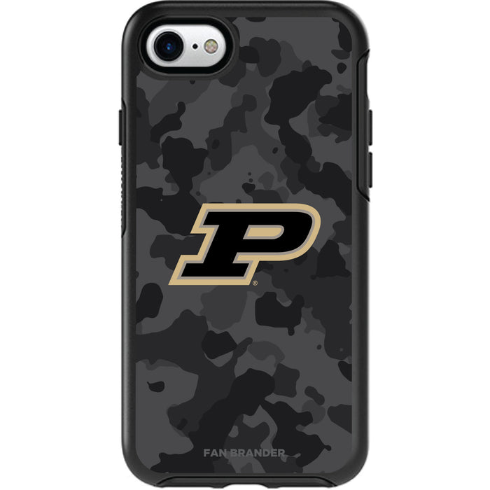 OtterBox Black Phone case with Purdue Boilermakers Urban Camo Background