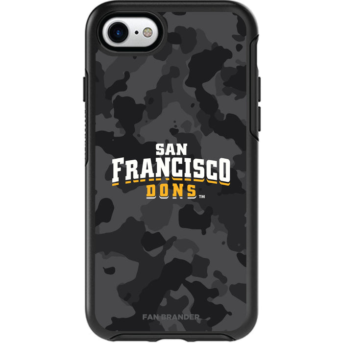 OtterBox Black Phone case with San Francisco Dons Urban Camo Background