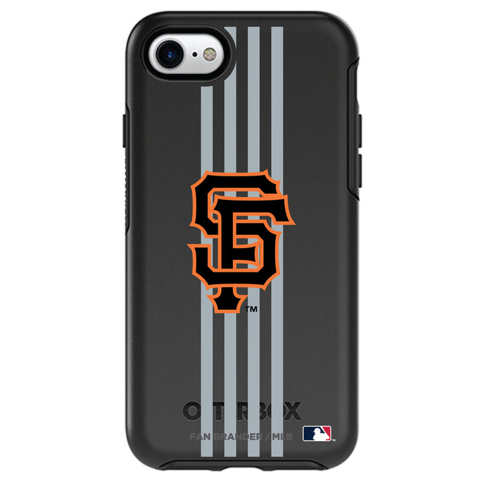 OtterBox Black Phone case with San Francisco Giants Primary Logo and Vertical Stripe