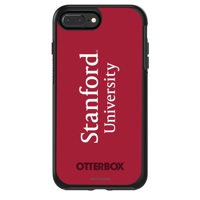 OtterBox Black Phone case with Stanford Cardinal Wordmark Design