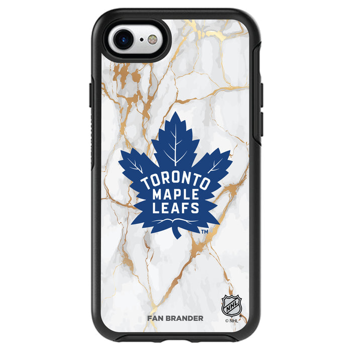 OtterBox Black Phone case with Toronto Maple Leafs White Marble design