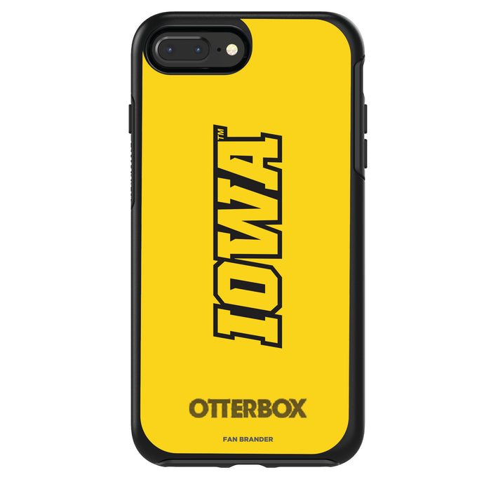 OtterBox Black Phone case with Iowa Hawkeyes Wordmark Design