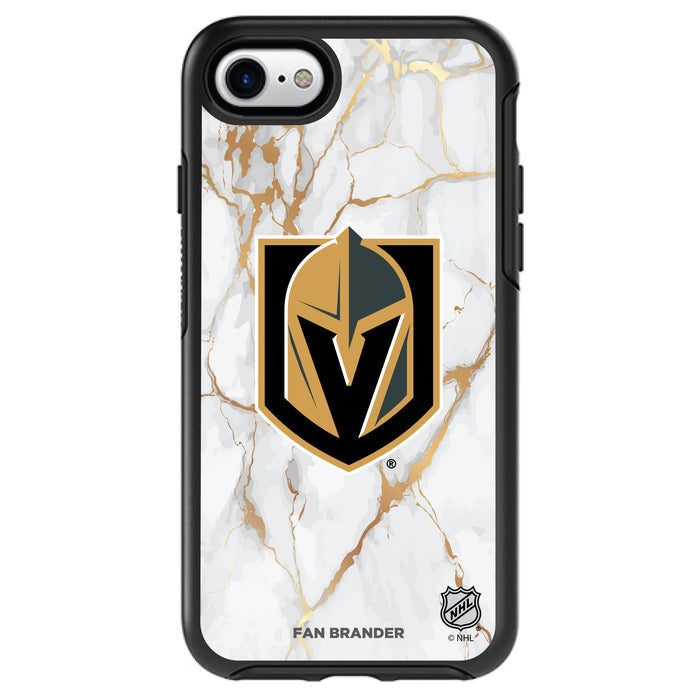 OtterBox Black Phone case with Vegas Golden Knights White Marble design